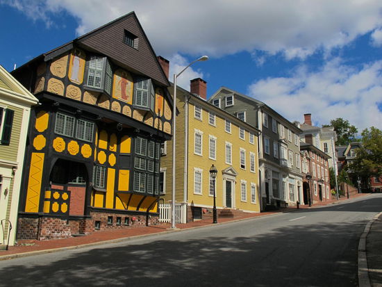 Schöne Häuser an der Thomas Street