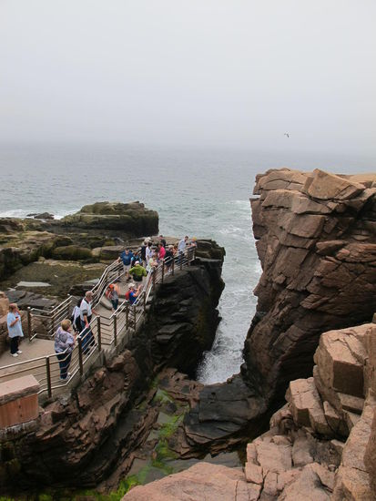 Thunder Hole von oben...