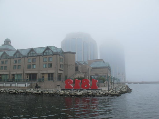 Man sah scho kaum die Häuser ein paar Meter weiter auf unserer Seite der Bucht