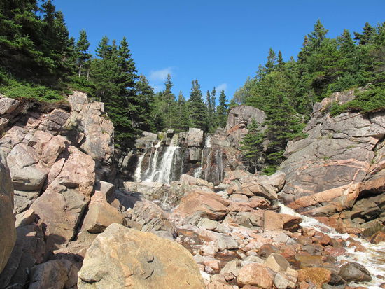 Kleiner Wasserfall am Black Brook Beach