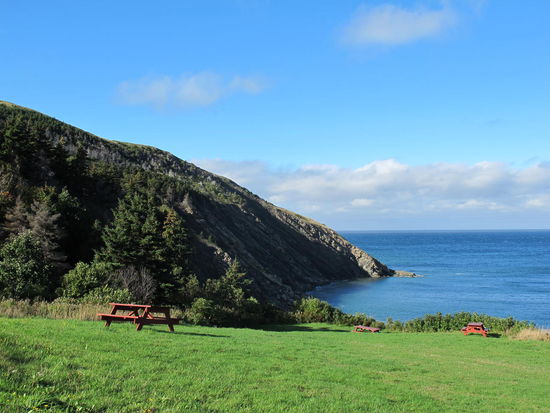 Camping Platz in Meat Cove