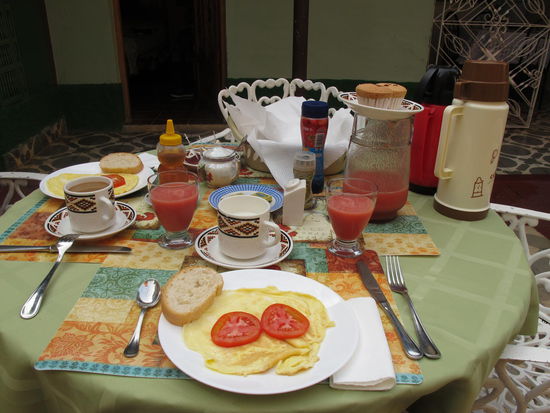 Frühstück in der Casa Hostal Antonio y Mary