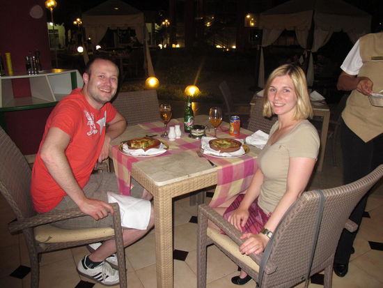 Abendessen beim Italiener des Hotels