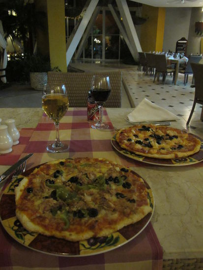 Nochmals Pizza zum Abendessen