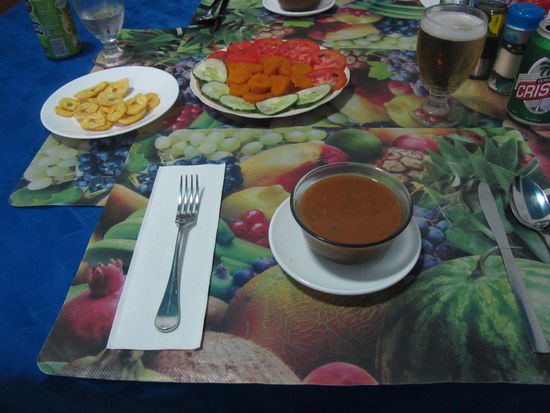 Abendessen in der Casa, die Vorspeise