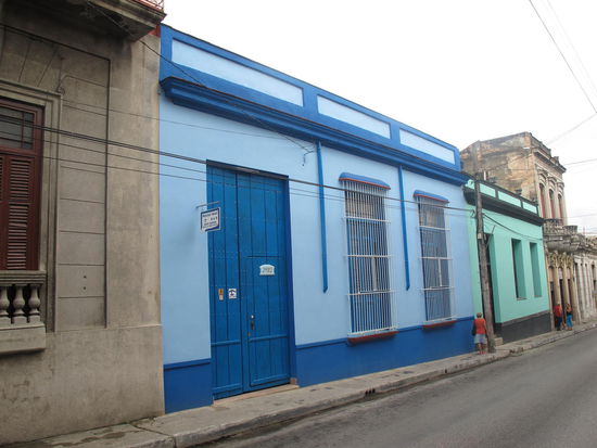 Unsere Casa Azul von außen, da merkt man wo der Name herkommt
