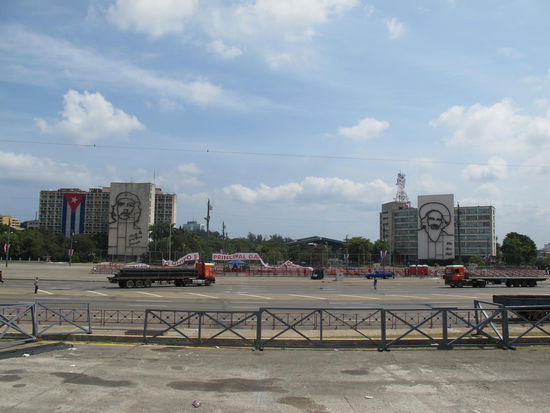 Blick vom Fuße des Memorial Jose Marti auf den Plaza de la Revolucion
