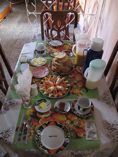 Letztes Frühstück in Vinales