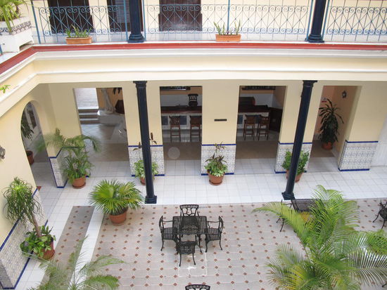 Ein Innenhof des Hotels