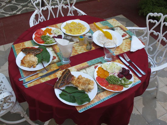 Leckeres Abendessen in der Casa Hostal Antonio y Mary
