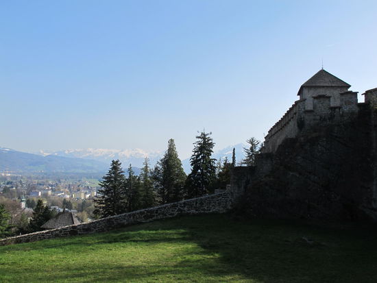 Schöne Aussichten vom Mönchsberg Richtung Deutschland