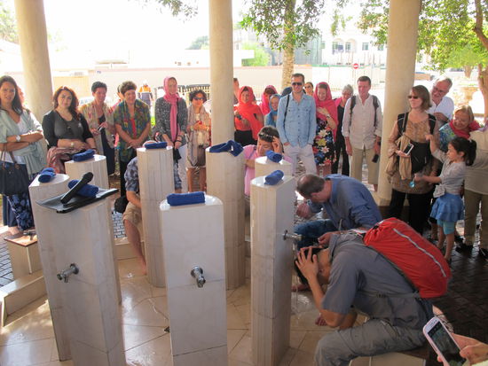 Ein paar Touris bei der Waschung