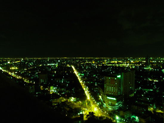 Ausblick aus unserem Hotel Zimmer im 28. Stock in Bangkok, Hilton Millenium