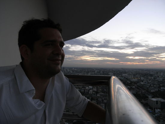 Andi auf dach vom Hilton