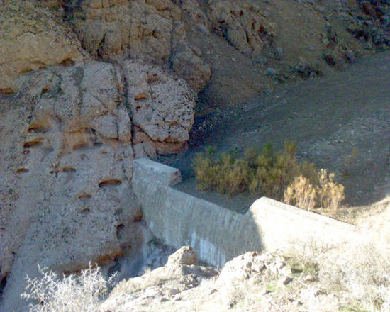 Wasserfall ohne Wasser