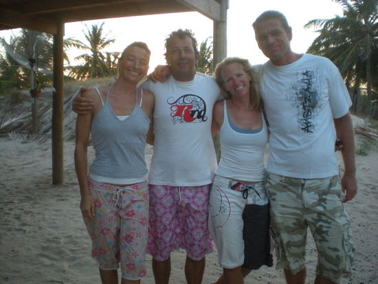 Monica, Gigi, ich und Rob - Abschiedsfoto