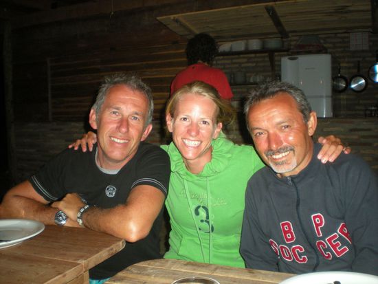 mit Gianni und Fausto im Casa de Bruxa