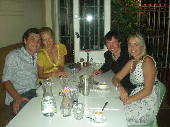 Craig Niki Steve und Silvia im Royal