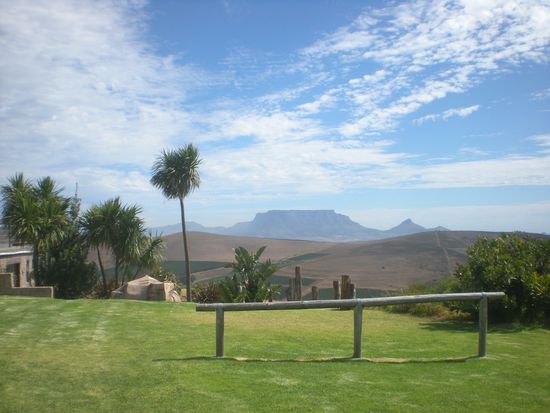 Ausblick vom Weingut Bloemendaal