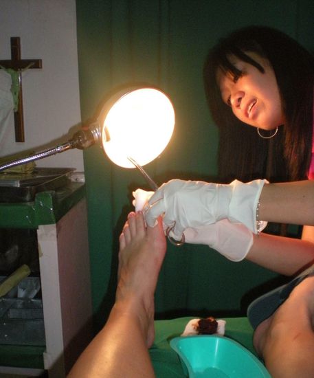 ... modernste Ausstattung, siehe Lampe!