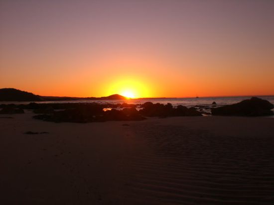 Sunset auf Moreton Island