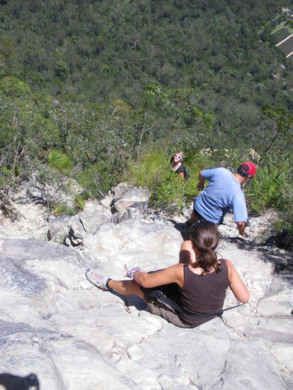 Und ging es abwaerts.. Ganz schoen tief..