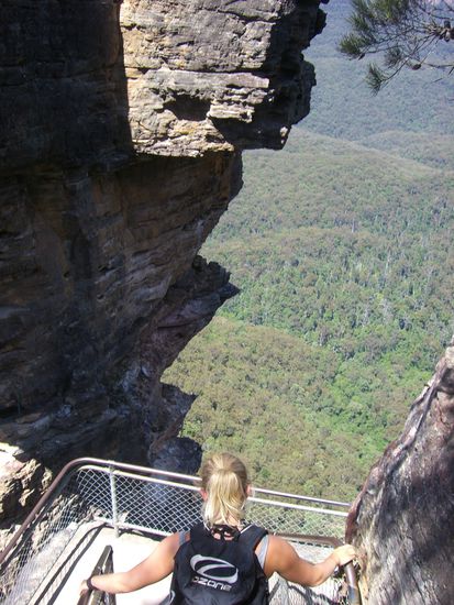 Auf dem Weg nach unten..