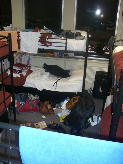 Kaum in Neuseeland gelandet, war ich wieder voll drin im Backpacker Leben... 
Hostel's... ich weiss warum ich es nicht vermisst habe.... 