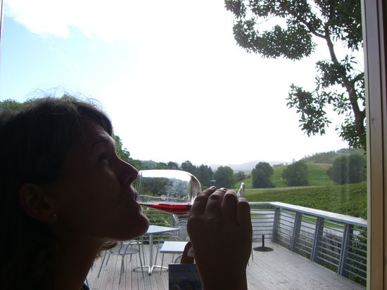 Weinprobe auf dem Weg nach Christchurch...