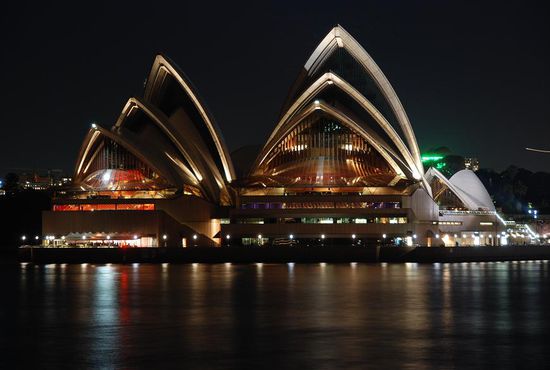 Opera house by night