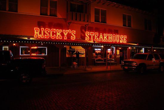 Eines der vielen Steakhäusern