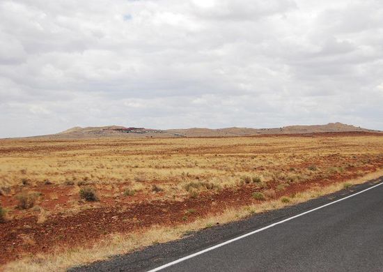 Krater von Weitem...