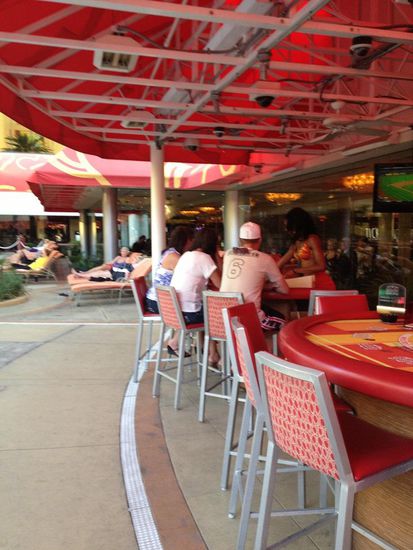 Black Jack am Pool...