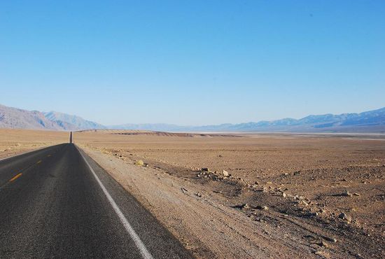 Fahrt zum Badwater Basin