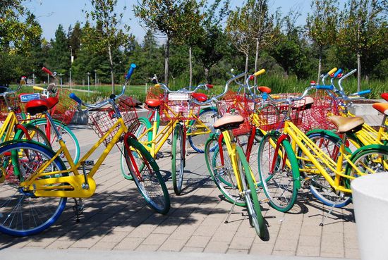 Google Firmen Fahrräder