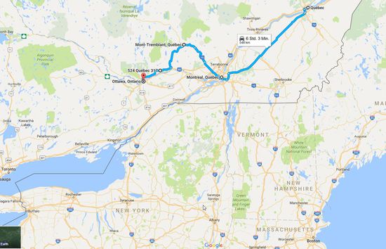 Route dieses Abschnittes