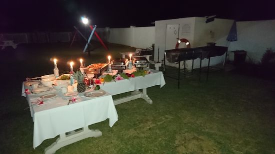 "The Dunes Hotel"in Plettenberg Bay,  BBQ