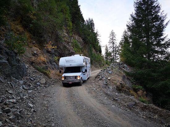 Shasta Trinity National Forest Umweg wegen dem Waldbrand