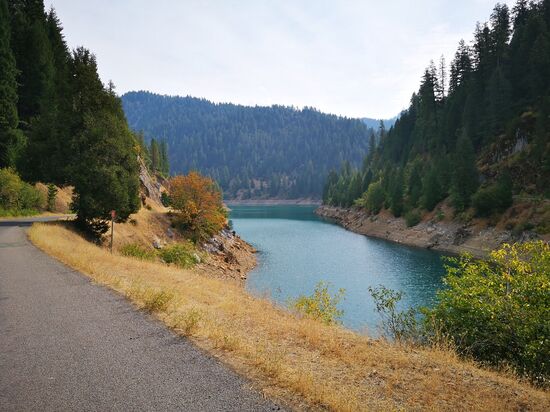 Shasta Trinity National Forest Umweg wegen dem Waldbrand