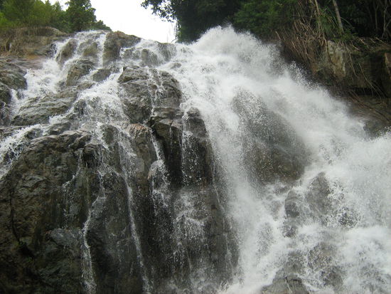 nur ein kleiner teil des wasserfalls