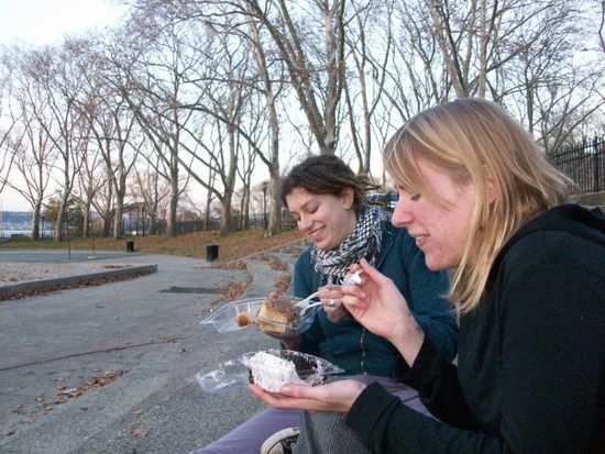 picknick mit veganischer oreo-torte (gibts wahrscheinlich nur in new york)