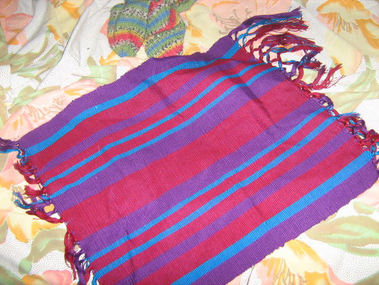 mein selbstgewebtes Tuch