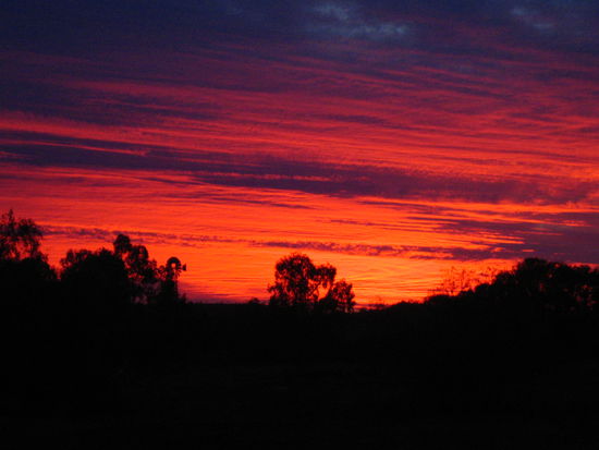 Der Sonnenuntergang sah jeden Tag anders aus.