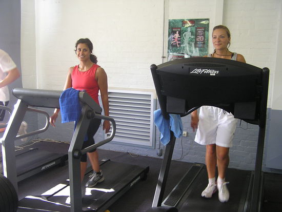 Fleissig bei Kalorien verbrennen in Fremantle.