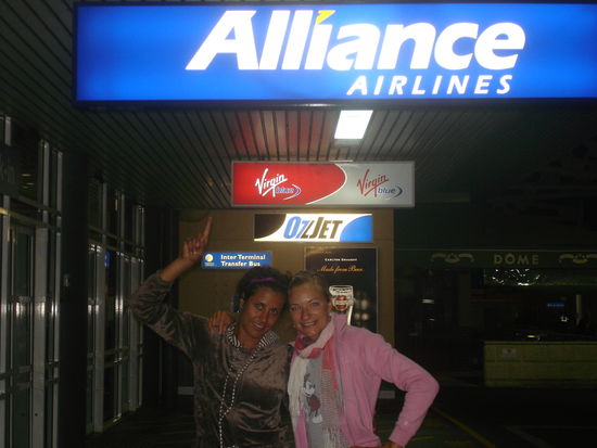 Mit der Virgin Blue von Perth nach Melbourne.