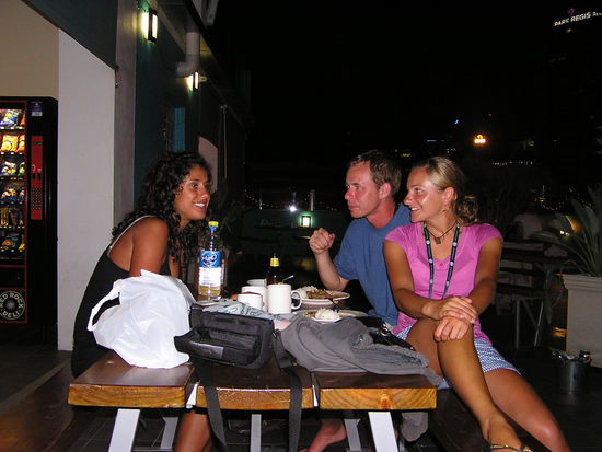 Abendessen aufm Dach...