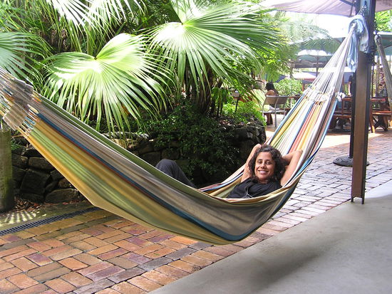 ...man kann dann im Garten einfach abhaengen...