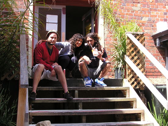 multikulti...our friends.
Jose from Chile and Chico from Israel.