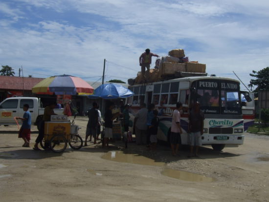 Busbahnhof Roxas auf Palawan