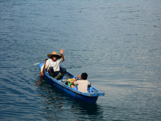 Fischer auf dem Toba See